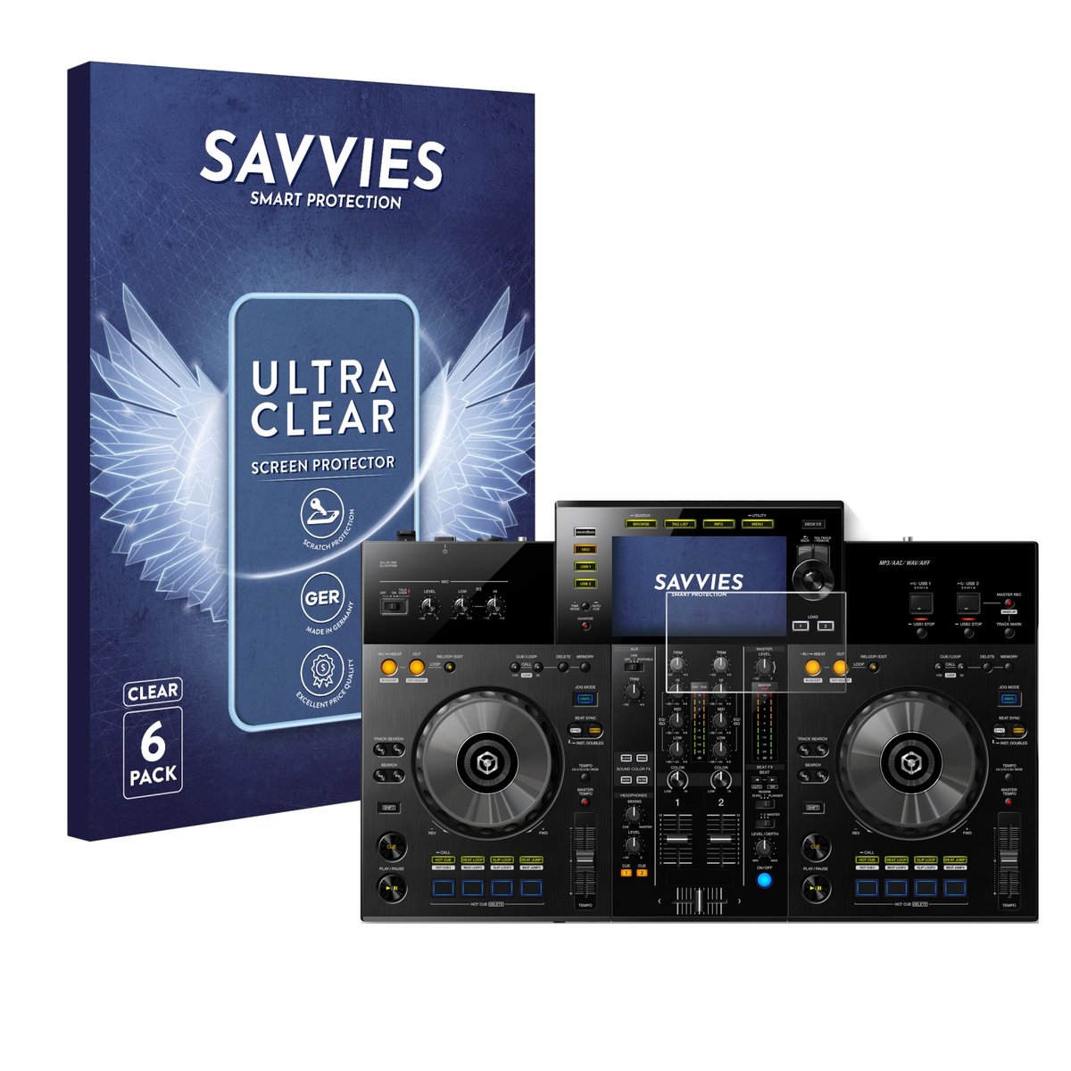 Savvies - Screenprotector voor Pioneer XDJ -RR - Folie Beschermfolie transparant 6 Stuks