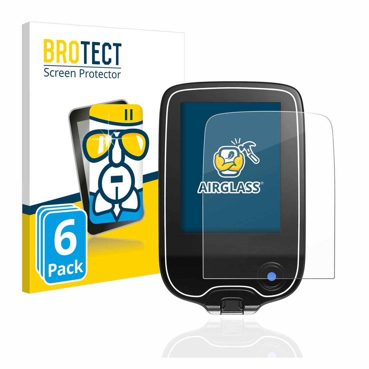 Screenprotector 6 Stuks voor Freestyle Libre 2 Beschermglas transparant