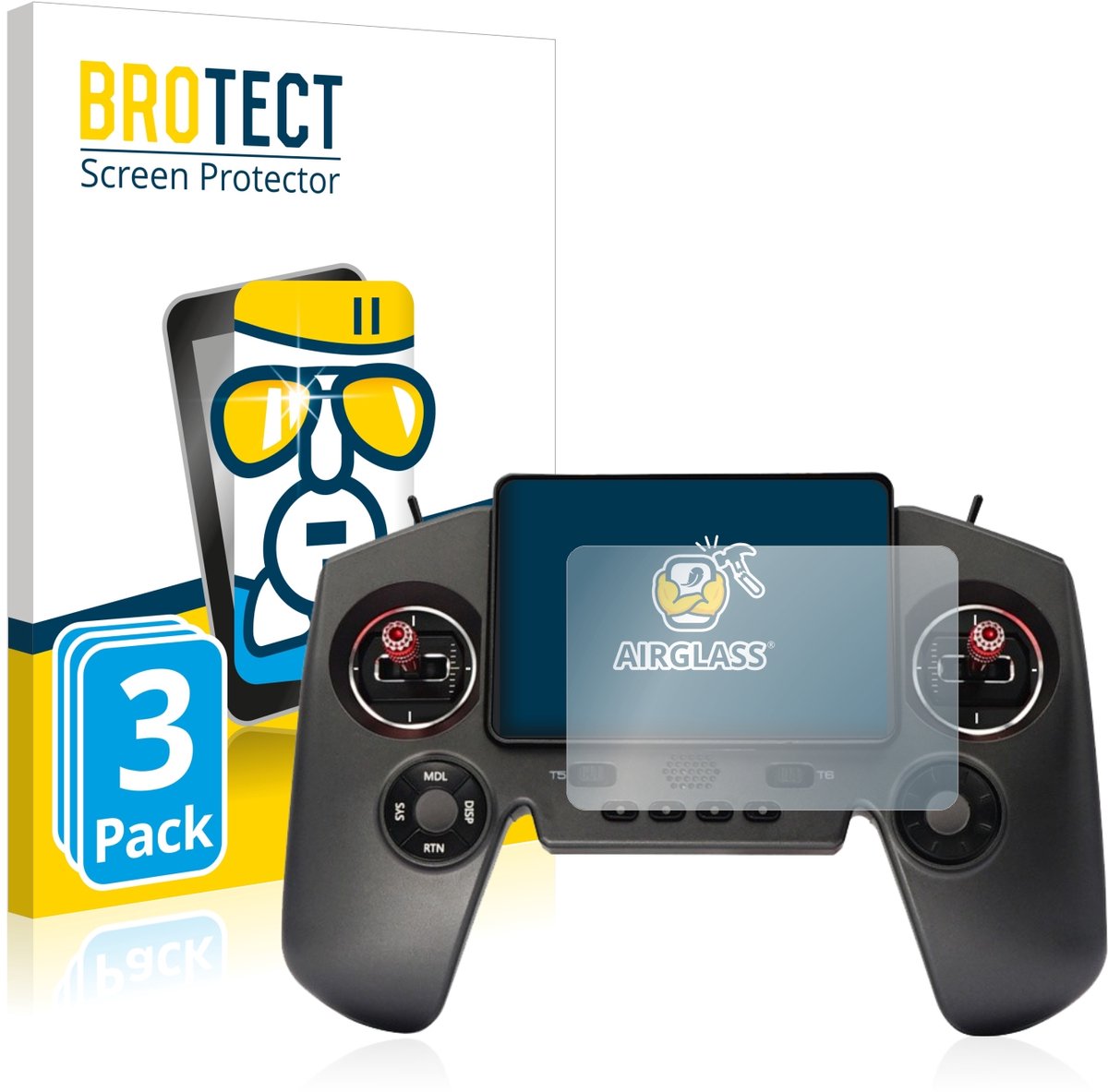 Screenprotector 3 Stuks voor FrSky Twin Lite Beschermglas transparant