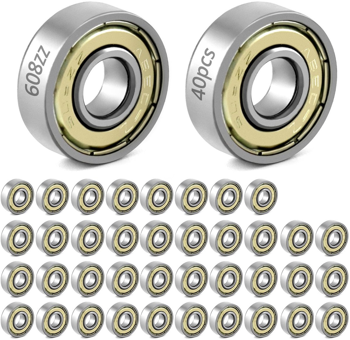 Miniatuur Kogellagers - Dubbel Afgeschermd - 8mm x 22mm x 7mm