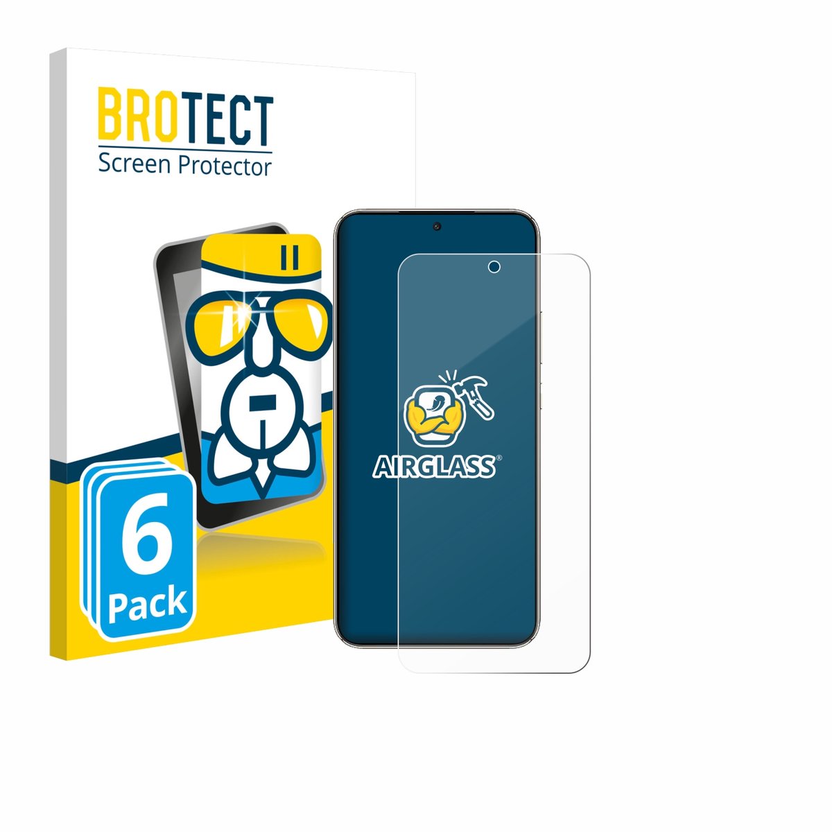 Screenprotector 6 Stuks voor Honor X70i Beschermglas transparant
