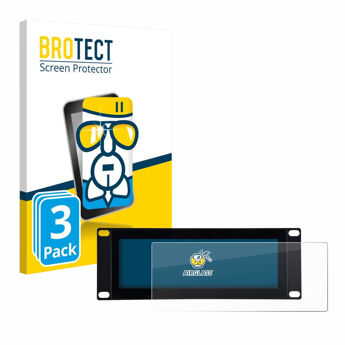 Screenprotector 3 Stuks voor GeeekPi DP-0059 7.84" Beschermglas transparant