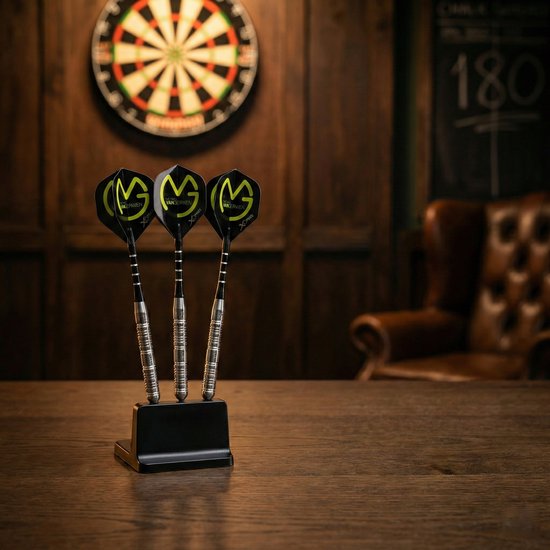 Michael van Gerwen Tungsten Look - 23 gram - inclusief dart flights & dart shafts - dartpijlen - Cadeau van Michael van Gerwen. — afbeelding 2