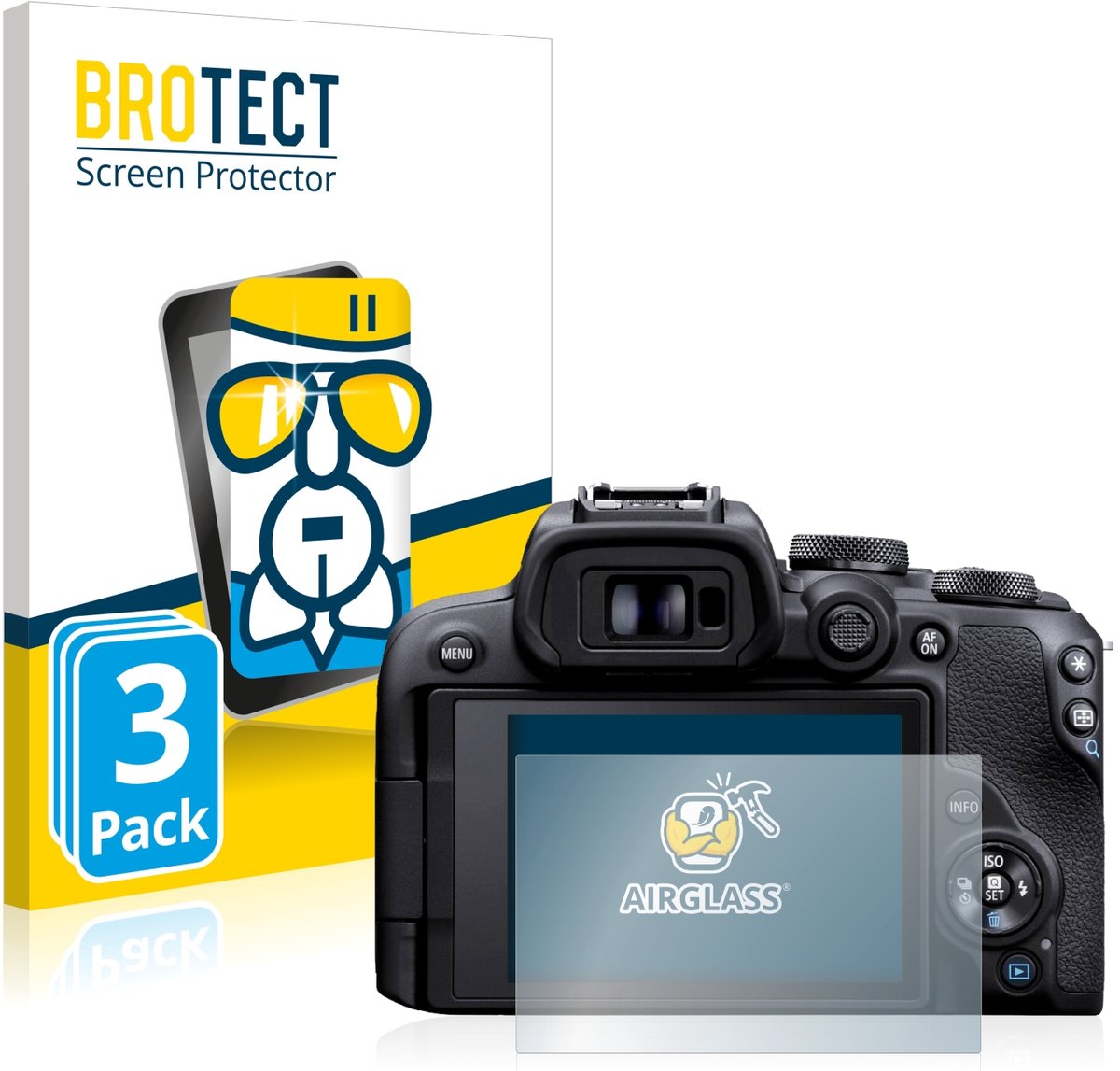 Screenprotector 3 Stuks voor Canon EOS R10 Beschermglas transparant