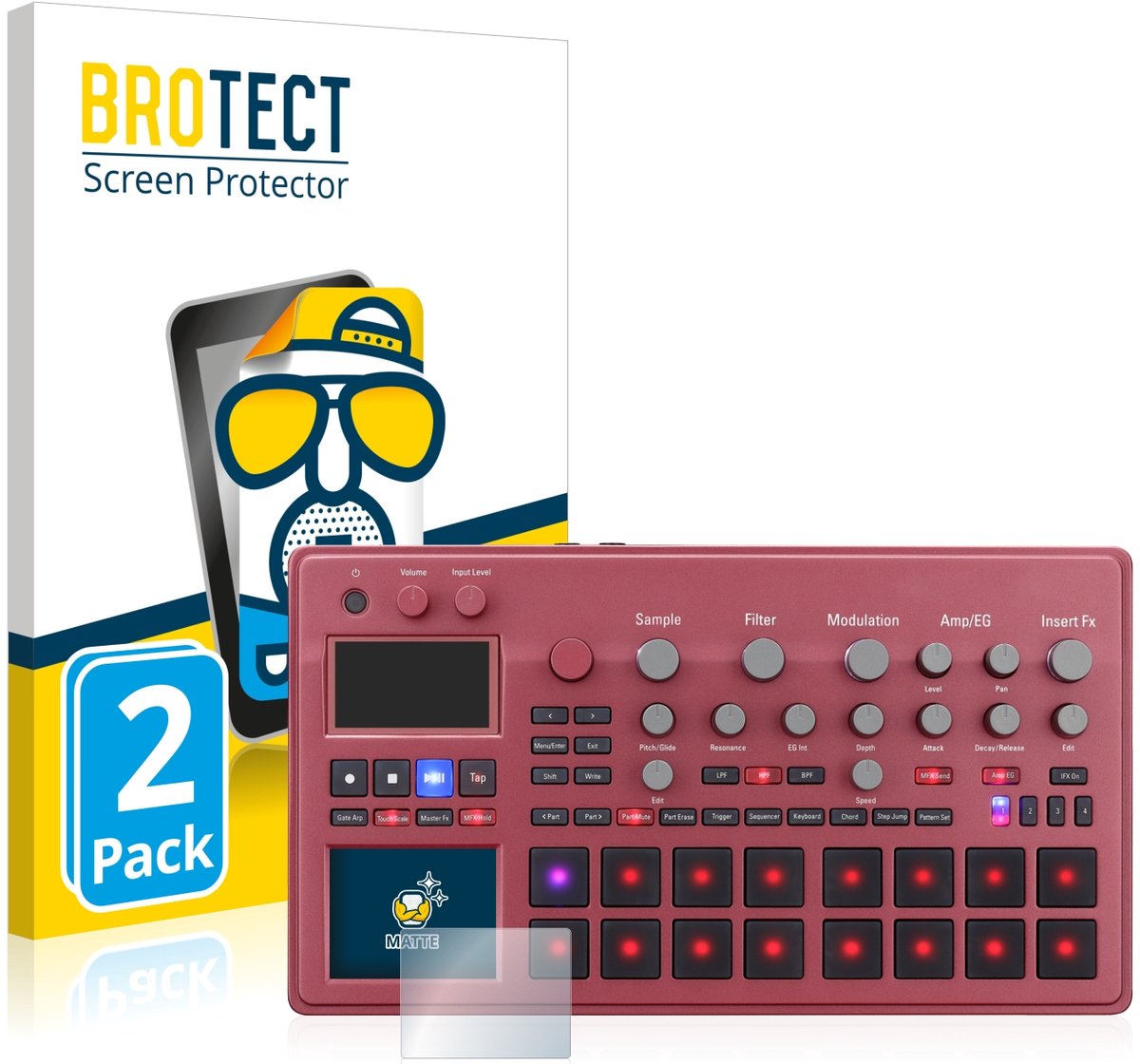 BROTECT - Screenprotector voor KORG electribe Sampler - Folie Beschermfolie matte 2 Stuks