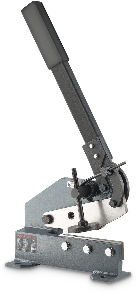 VEVOR Handhendelschaar, 155 mm, Plaatschaar, Guillotineschaar met Massief Stalen Frame, Stalen Plaatschaar met Verlengde Handgreep voor Het Knippen Van Staal, Koper, Wapeningsstaal En Aluminium