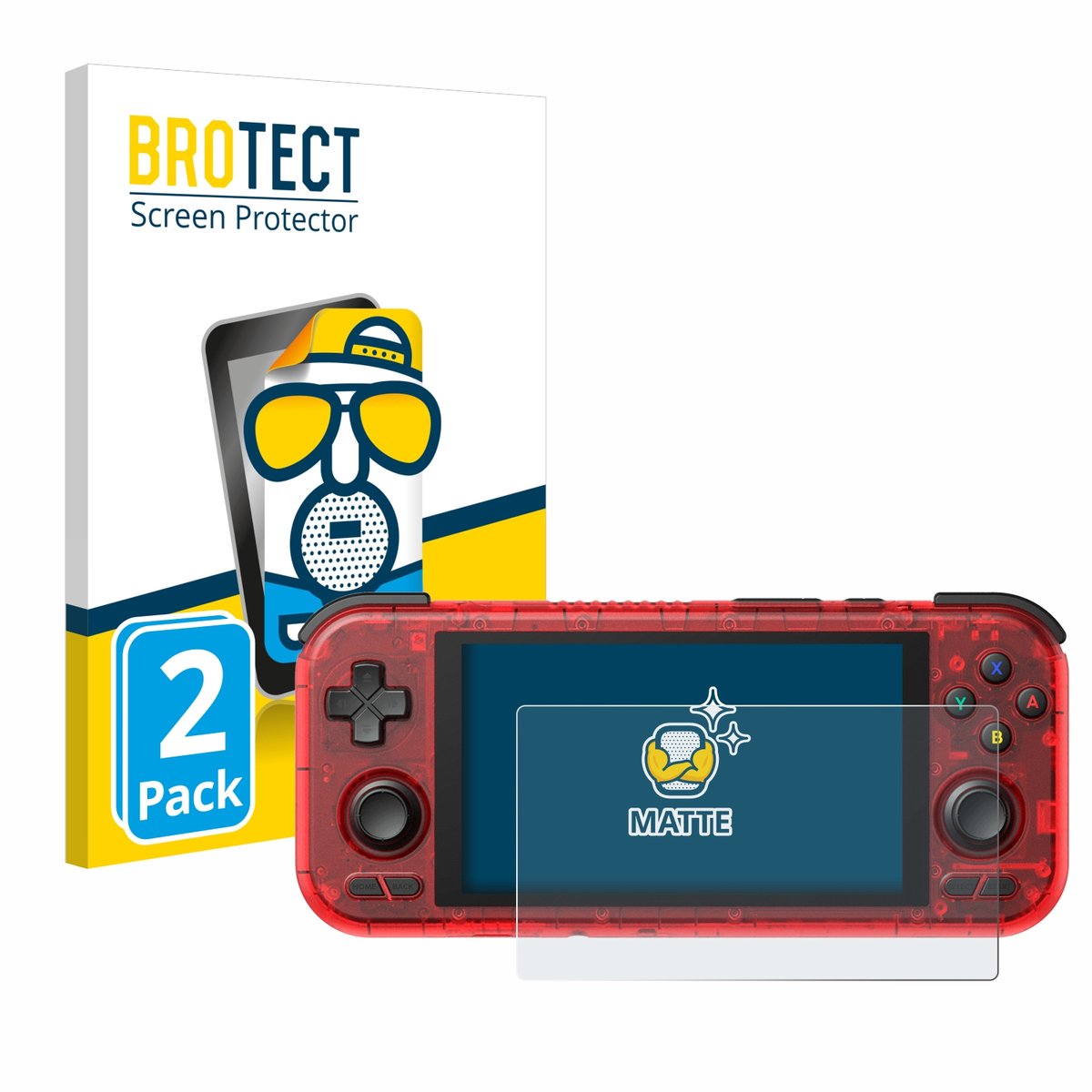 BROTECT - Screenprotector voor Retroid Pocket 4 Pro - Folie Beschermfolie matte 2 Stuks