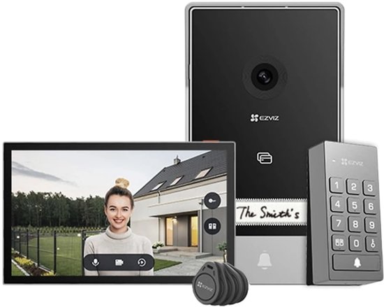 EZVIZ TP7 intercomsysteem 17,8 cm (7') Zwart, Grijs van EZVIZ — afbeelding 3