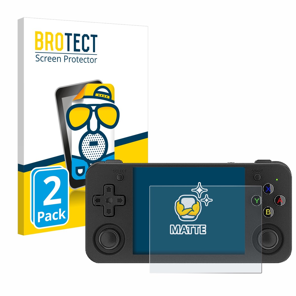BROTECT - Screenprotector voor Anbernic RG35XX H - Folie Beschermfolie matte 2 Stuks