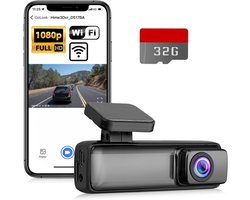Zyrex® Dashcam voor Auto Voor en Achter - Dashcam - ‎Zwart - 14cm x 6cm x 13cm
