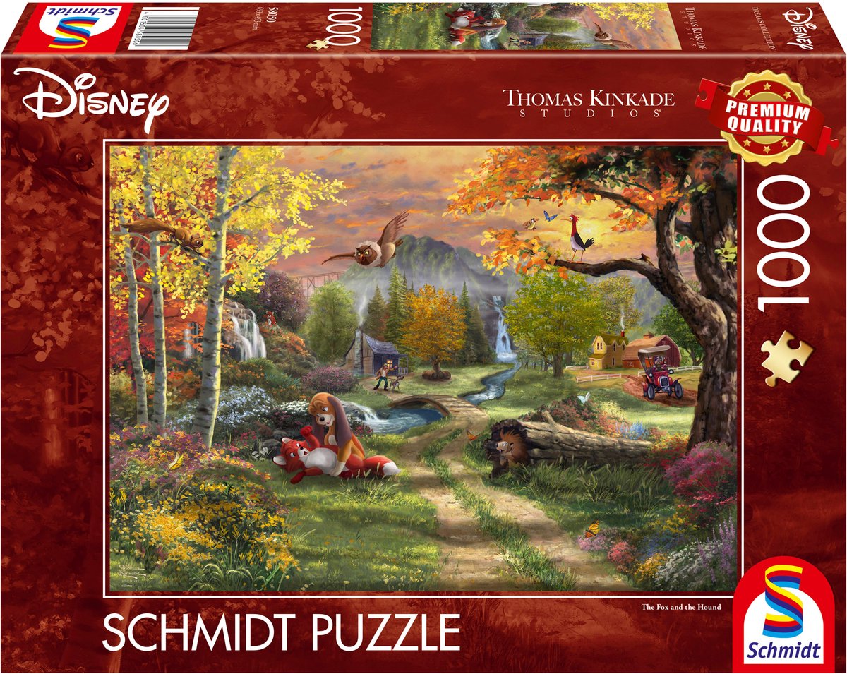 Schmidt Spiele - thomas kinkade studios - disney frank en frey, 1000 stukjes