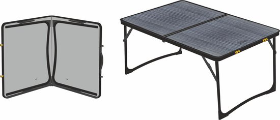 Abbey Camp Campingtafel 64x42 cm Compact & Opvouwbaar - hoogte 28 cm - Grijs van Abbey Camp — afbeelding 4