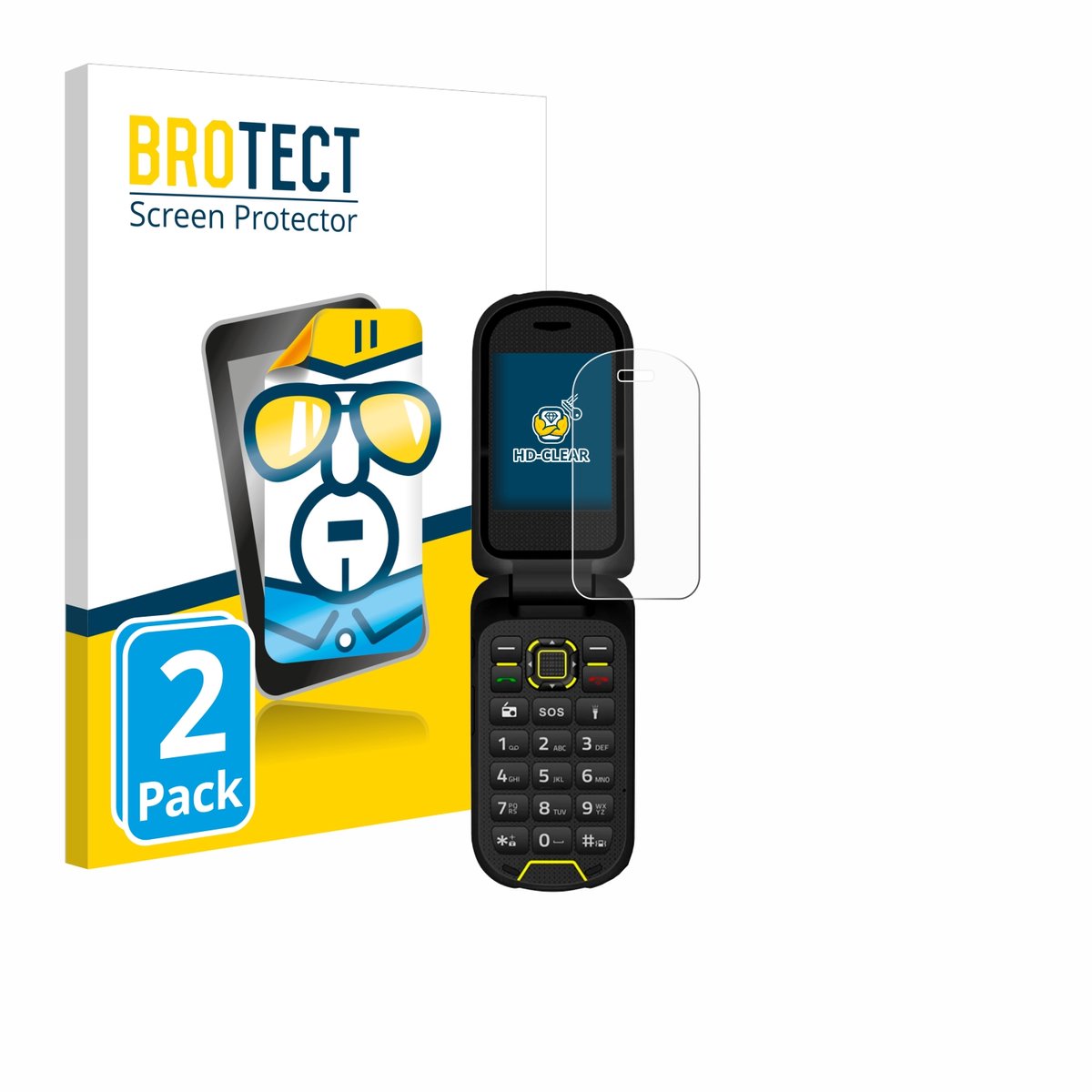 BROTECT - Screenprotector voor Hammer Bow LTE - Folie Beschermfolie transparant 2 Stuks