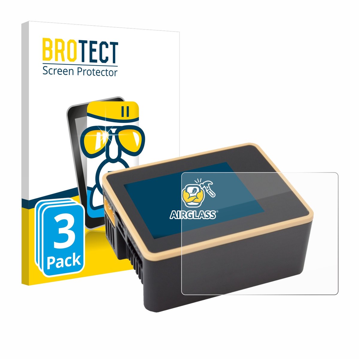 Screenprotector 3 Stuks voor Junsi iCharger X6 Beschermglas transparant