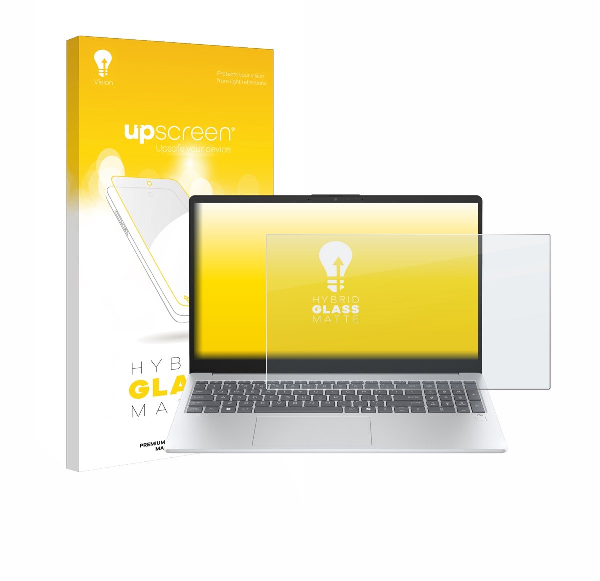 upscreen - Screenprotector voor HP OmniBook 3 15" - Folie Beschermfolie Beschermglas matte