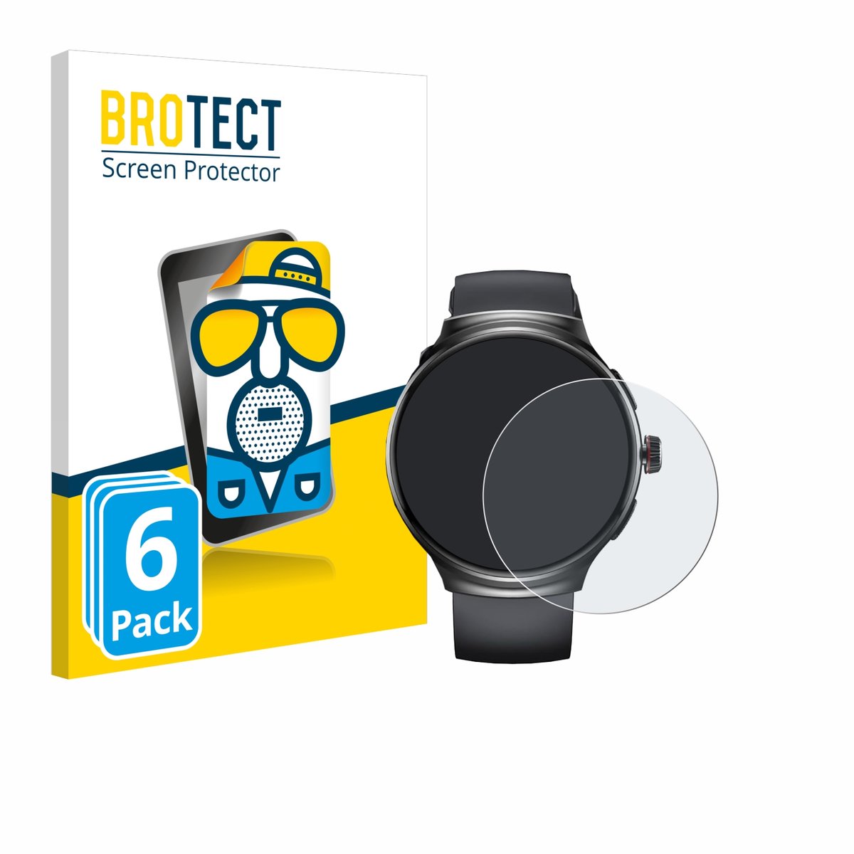 BROTECT - Screenprotector voor Oukitel V5 1.43" - Folie Beschermfolie matte 6 Stuks