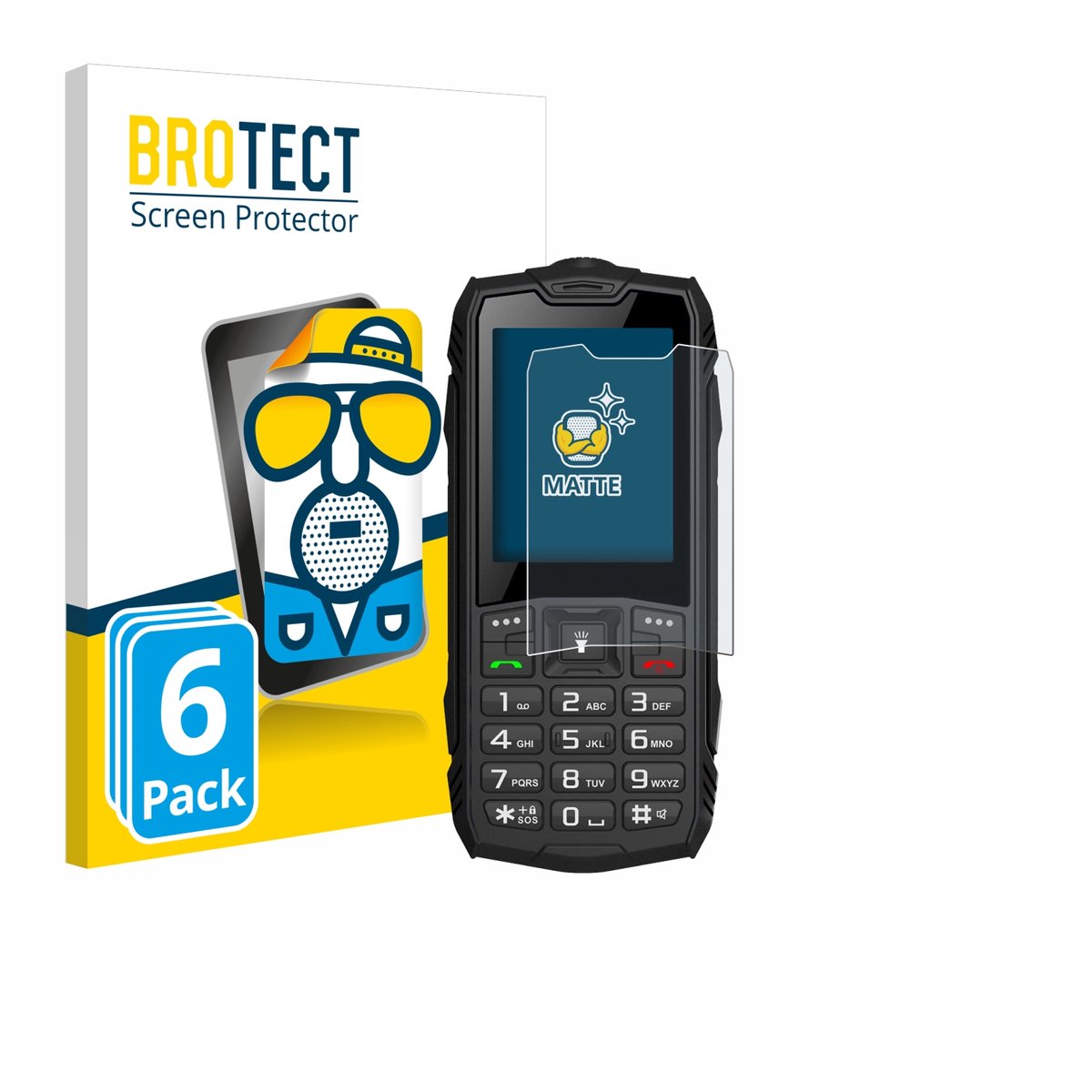 BROTECT - Screenprotector voor Hammer Rock - Folie Beschermfolie matte 6 Stuks