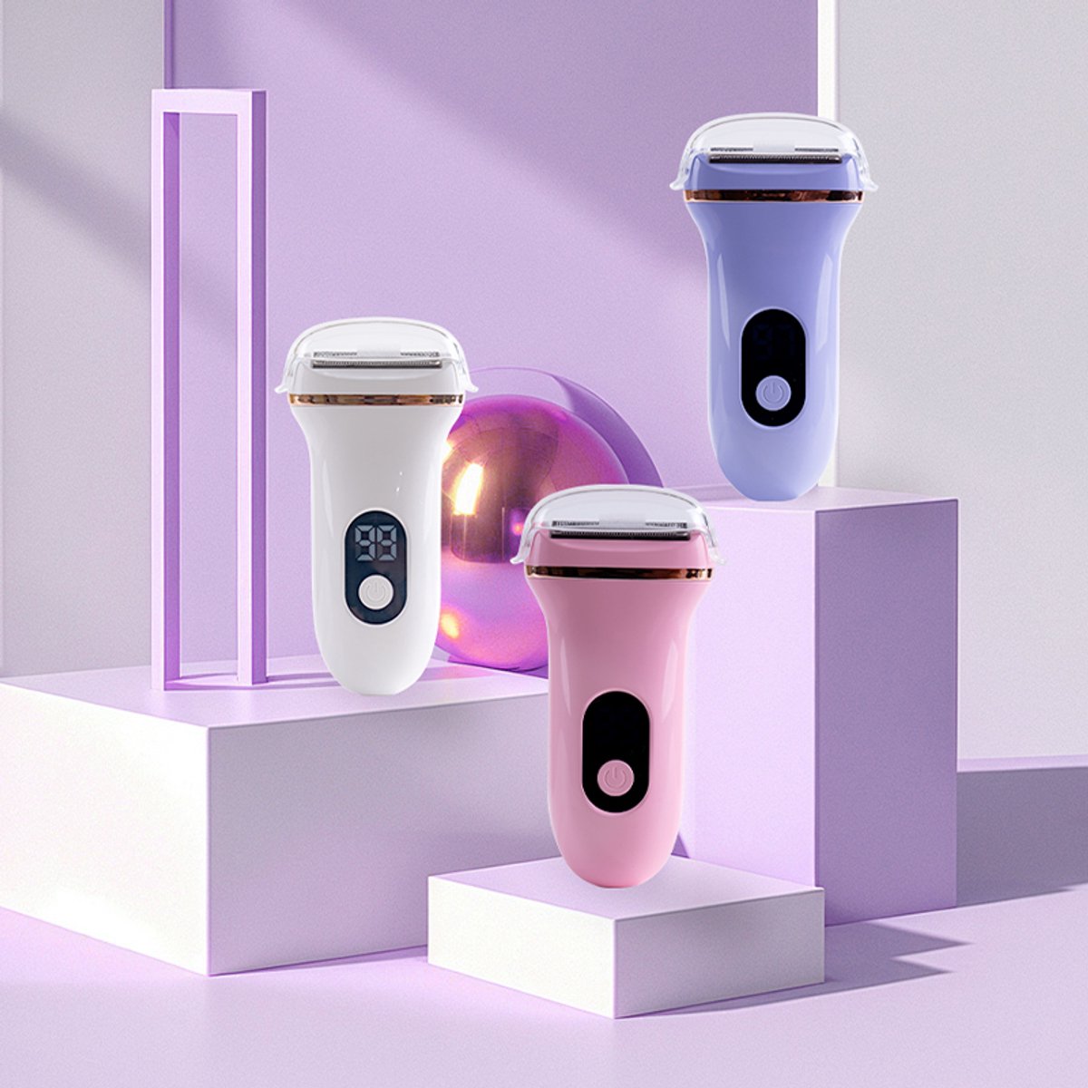 Oplaadbare LADY SHAVER. Wit. OMSCHRIJVING: Oplaadbare Lady shaver in witte uitvoering. Oplaadbaar via USB-C kabel.