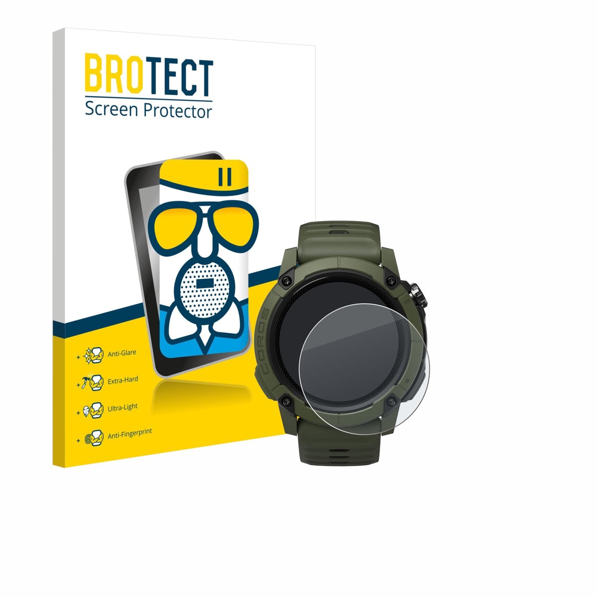 BROTECT - Screenprotector voor Coros NOMAD - Folie Beschermfolie Beschermglas matte