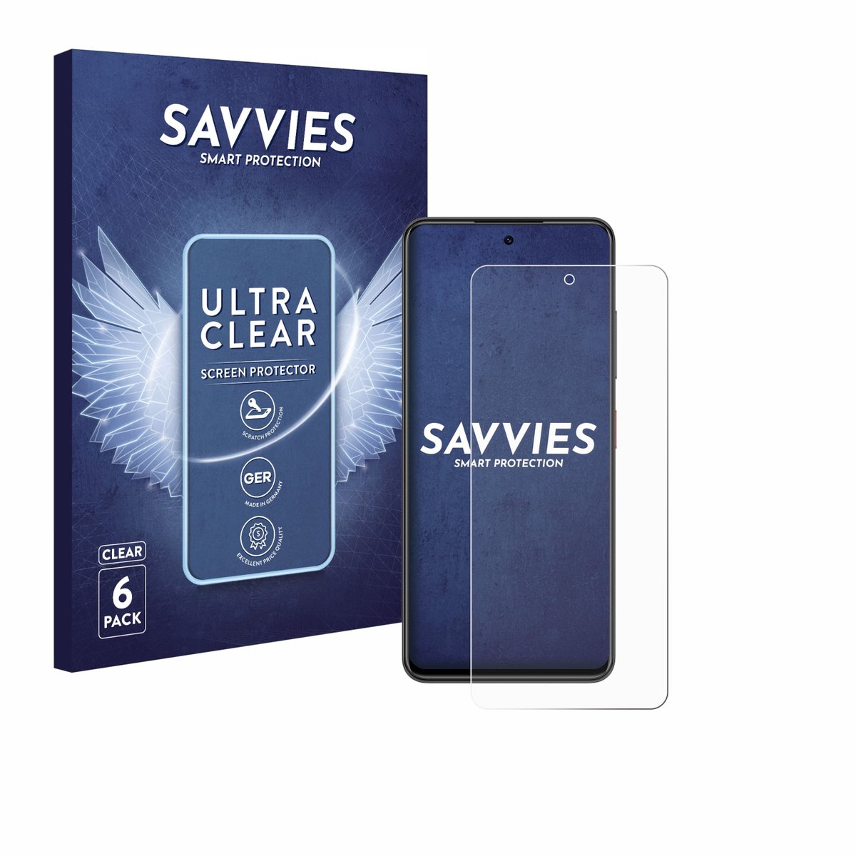 Savvies - Screenprotector voor Nubia Focus - Folie Beschermfolie transparant 6 Stuks