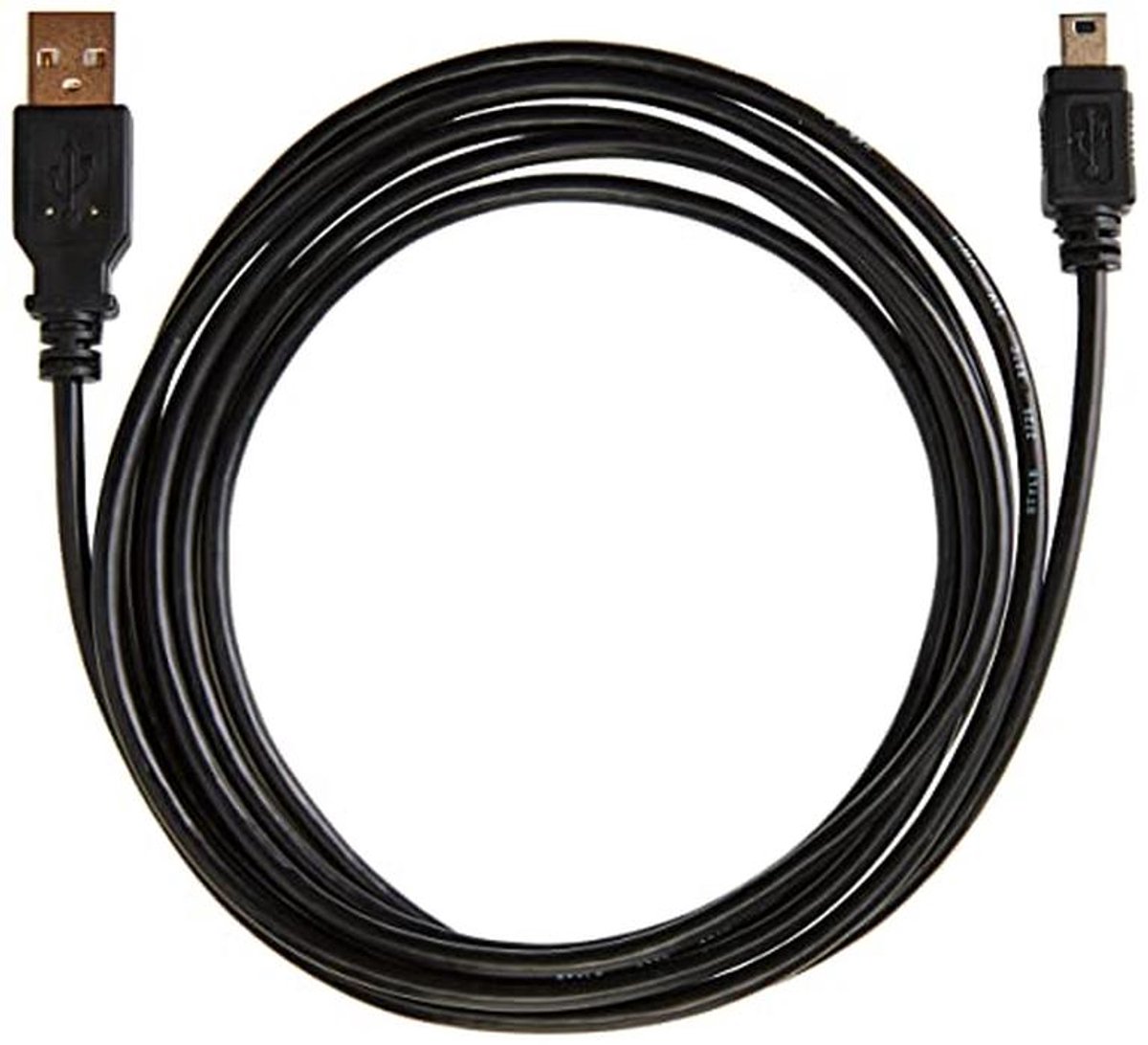 USB 2.0 A-B Mini Kabel 5-polig Zwart 2 m - Voor Snelle Gegevensoverdracht en Opladen