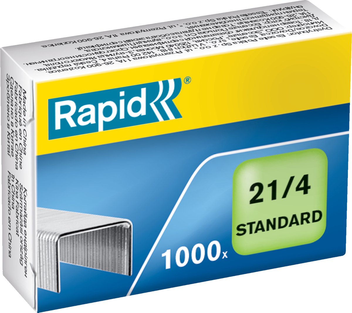 Rapid Nieten 21/4 mm Standaard 1.000 st., Box