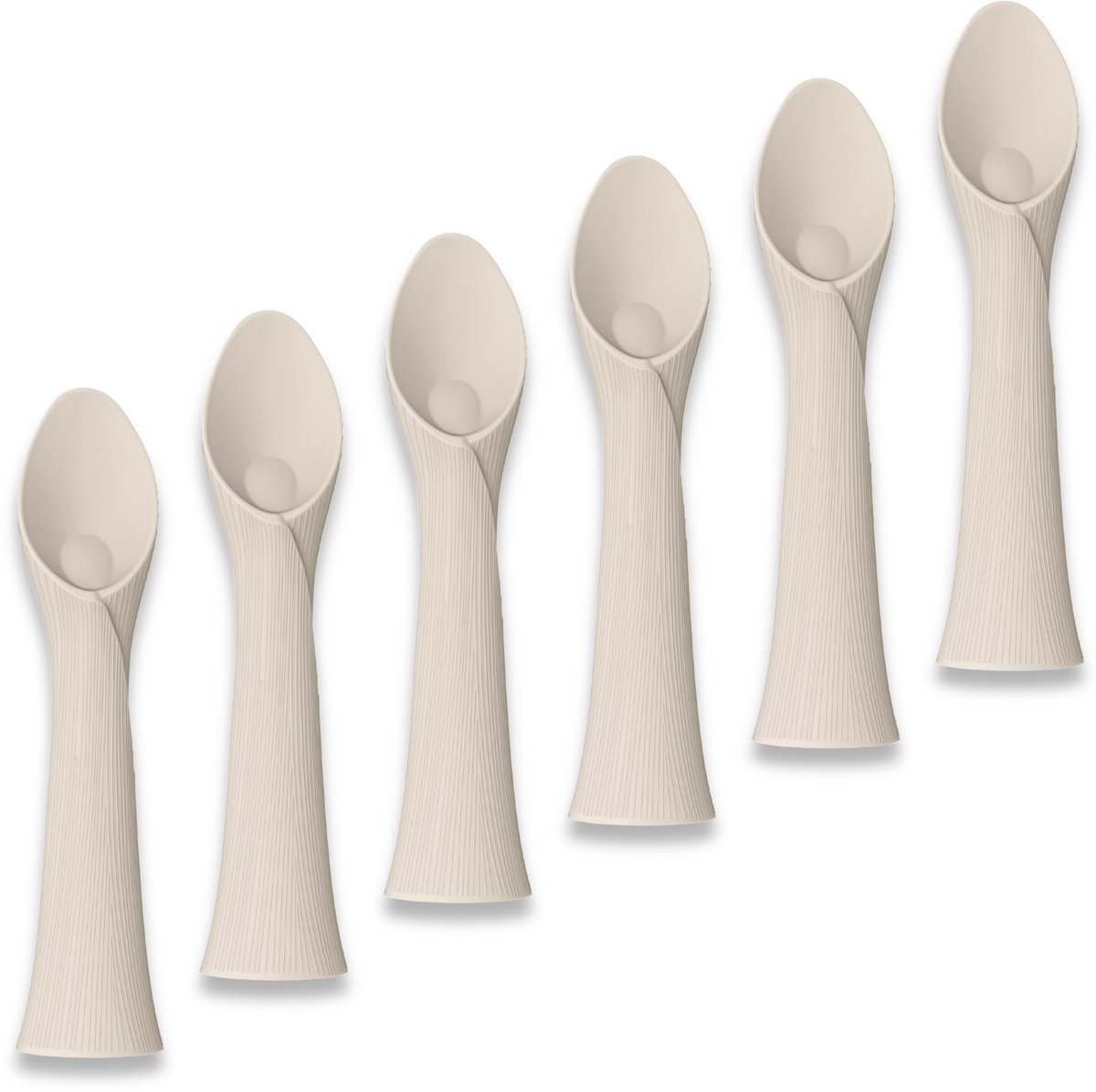 Broemba - Babylepel met Zuignap - 100% Siliconen Baby Bestek - Zelf Eten - 6 Stuks
