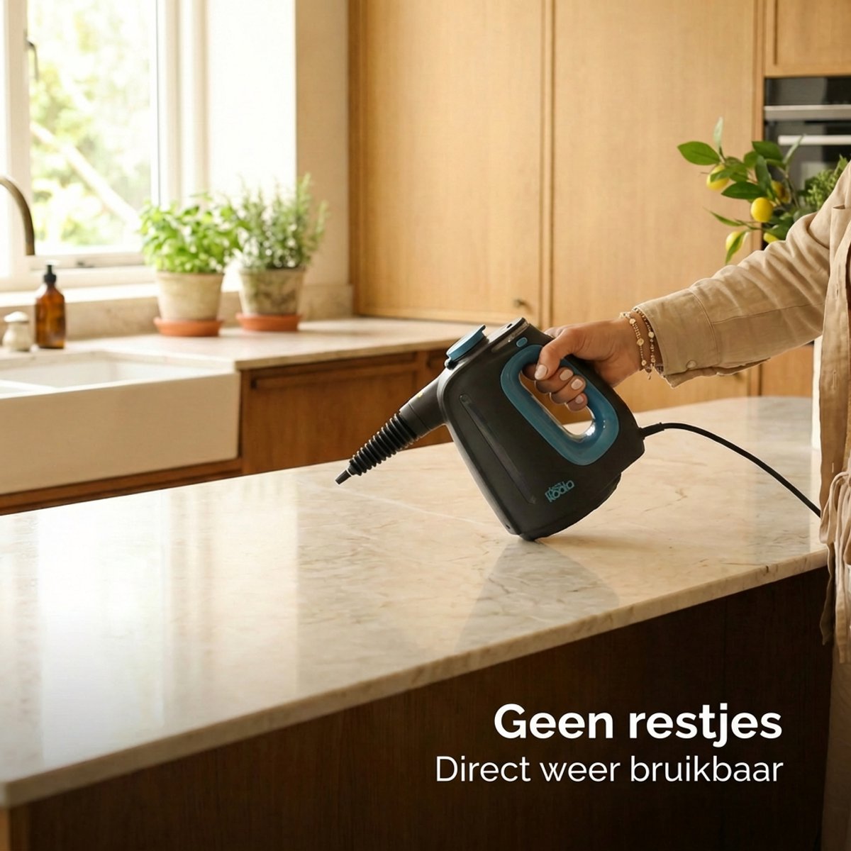 CleanKoala Handstoomreiniger – 15 sec Opwarmtijd – 30 min lang stomen – Incl. 12 Accessoires - Voor Badkamer, Keuken, Bank & Meubels thumbnail 8