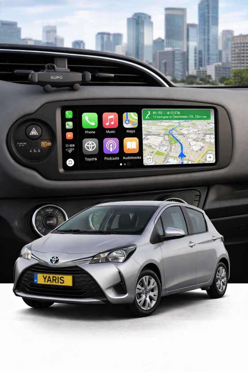 ADIVOX T2 9 inch geschikt voor Toyota Yaris 2011-2020 Android 15 CarPlay/Auto/WiFi/GPS/RDS/DSP/5G/DAB+