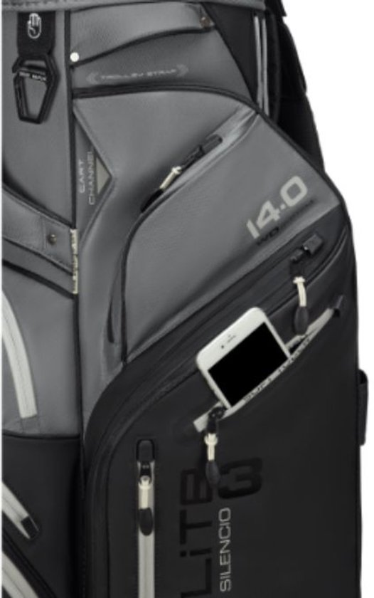 Big Max Drilite Silencio 3 - Stille Golftas - Cartbag - Waterafstotend - 14 dividers - Zwart Grijs van Merkloos — afbeelding 5