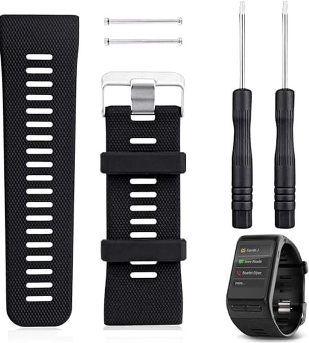 Silicone Vervangband voor Vivoactive HR Horloge - Verstelbare Smartwatch Armband