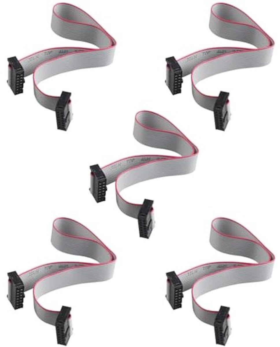 14-pins IDC Lintkabel 30 cm - 5 Stuks - 2,54 mm Pitch voor Schakelcircuitverbindingen