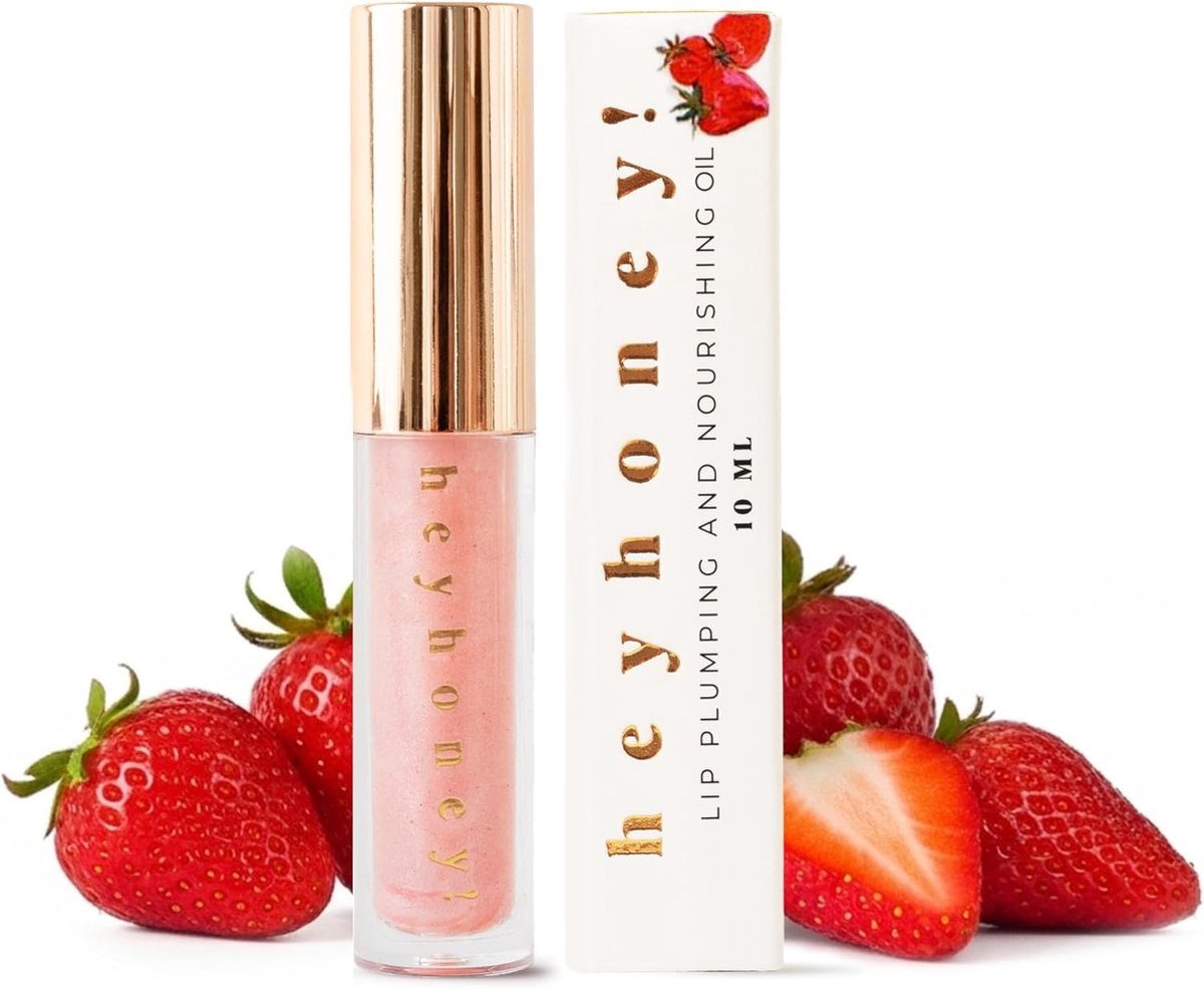 HG Aesthetics Tinted Lip Oil – Voedende & Hydraterende Lipolie met SPF – Verzacht, Beschermt & Geeft een Subtiele Glans (Sparkling Strawberry, 10 ml) - cadeautje vrouw