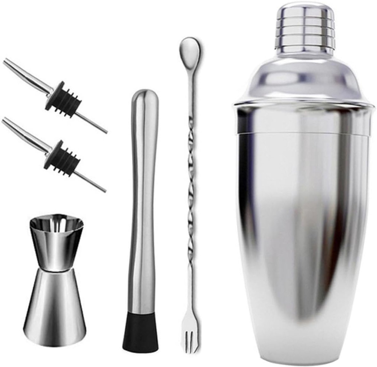 "Premium Cocktail Shaker Set – Alles wat je nodig hebt om perfecte cocktails te maken."