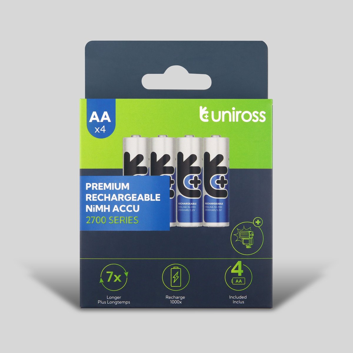 Uniross NiMH AA/HR6 1.2V 2700 4 pack