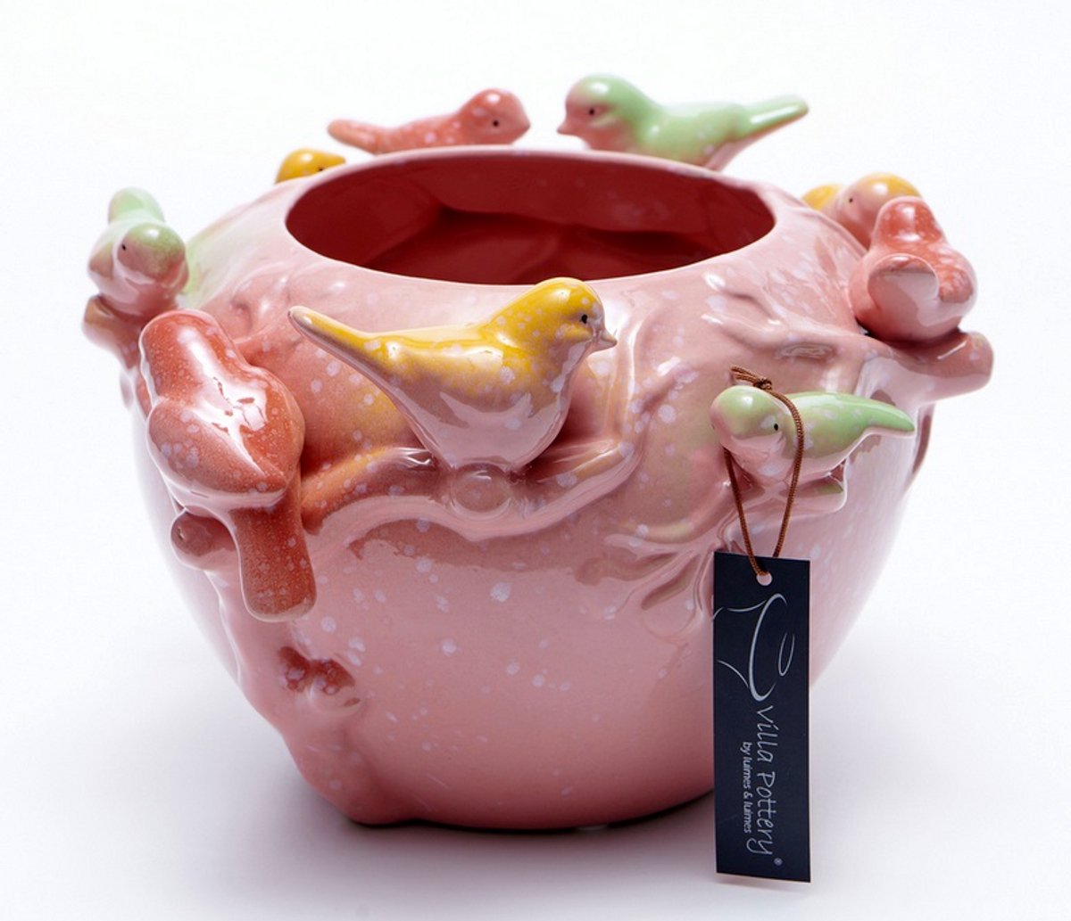 Villa Pottery Vaas - Villa Pottery - Decoratie - Woondecoratie - porselein - waterdicht - Chico 1_3 Pink Roze
