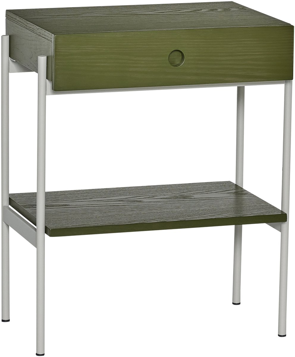 Hübsch nachtkastje Noir Green Groen