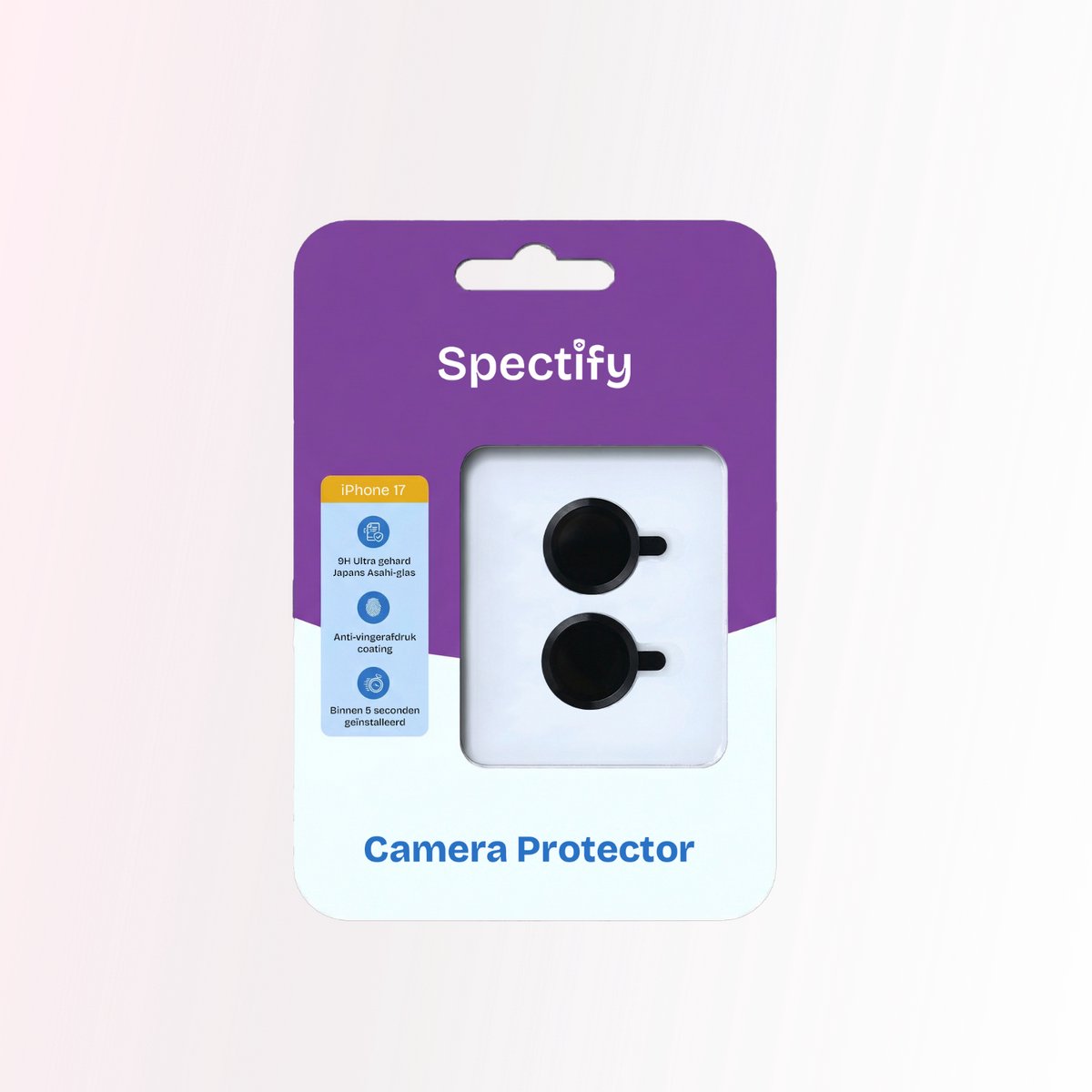 Camera protector iPhone 17 - Beste kwaliteit - Japans Asahi Glas - Installatie binnen 5 seconden - Camera Beschermer