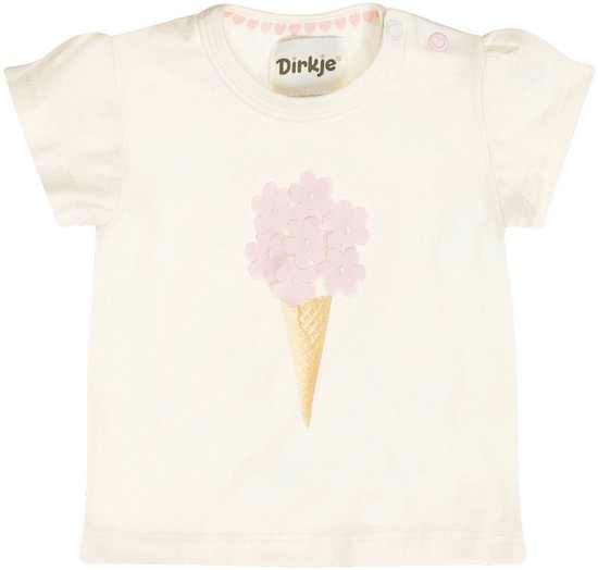 Dirkje Meisjes T-shirt - Off-white