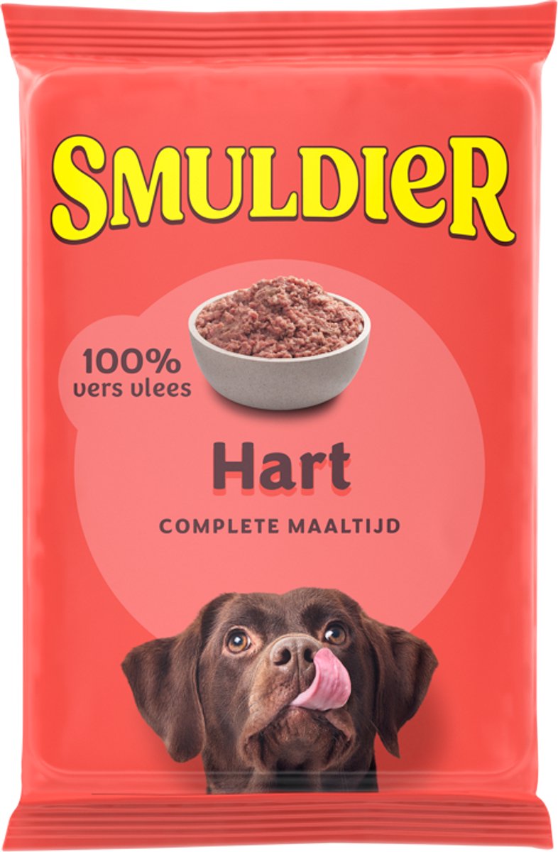 Smuldier Hart 400g | 24 st. | compleet | diepvries hondenvoer | vers vlees