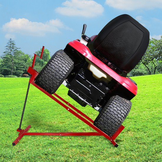Froadp Grasmaaierheffer 400 kg Grasmaaierhefinrichting Hefplatform Zitmaaier 45° kantelhoek verstelbaar Grasmaaierheffer Reinigingshulp Grasmaaierheffer voor maaitractor Grasmaaier van Froadp — afbeelding 4