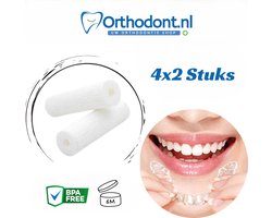 4x2 Orthodontische Chewies Voor Aligner - Orthodontic Chews - Neutraal - Zonder smaak