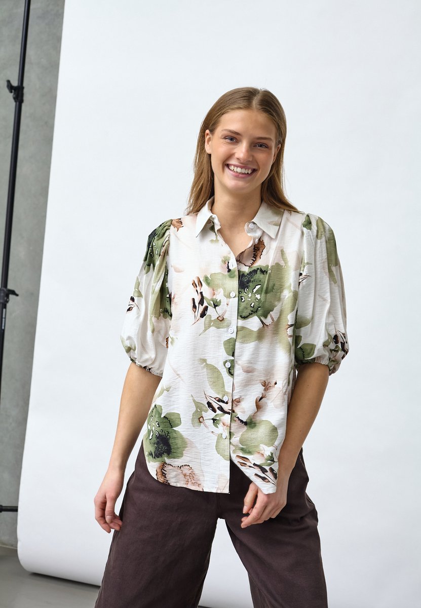 SISTERS POINT Ella-sh81 - Dames Blouse - Flower/rose - Maat XS