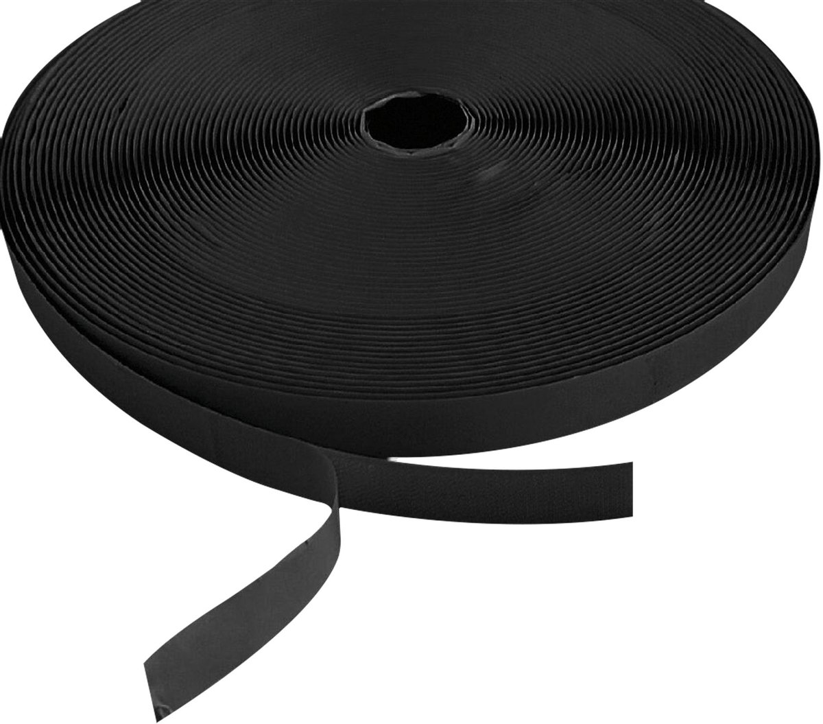 Showgear klittenband zelfklevend 20 mm x 25 m, zwart