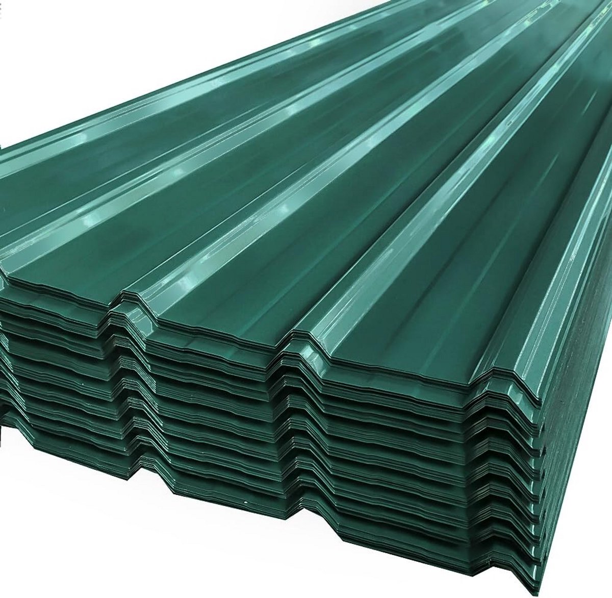 Trapeziumvormige Dakplaten van Verzinkt Staal voor Garage en Tuinhuis (Set van 7 m²)