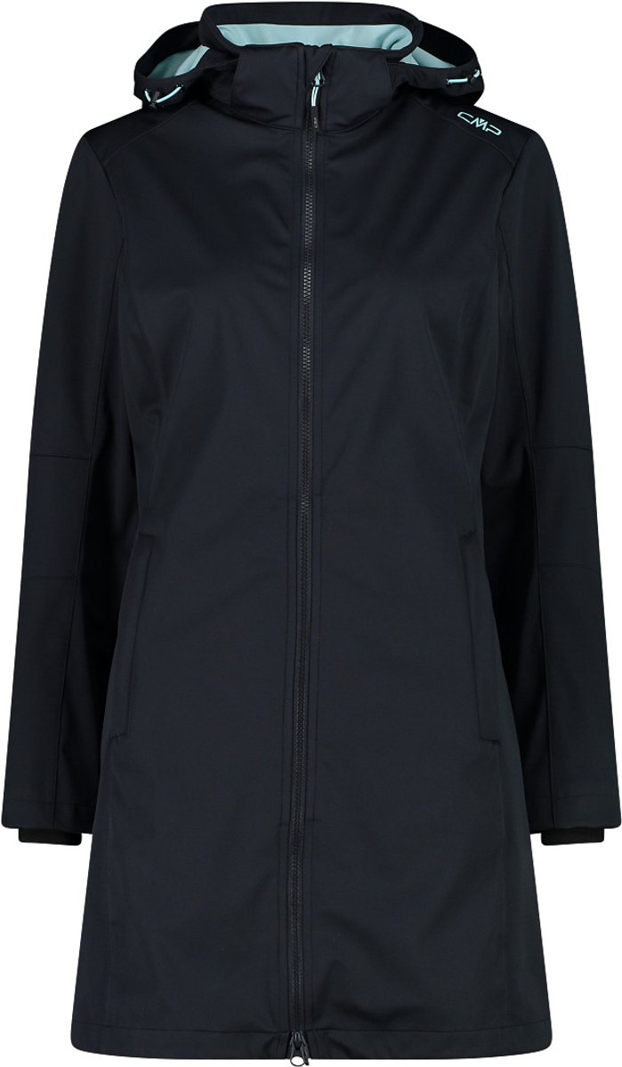 Dames parka met rits en capuchon CMP Antracite / Opale