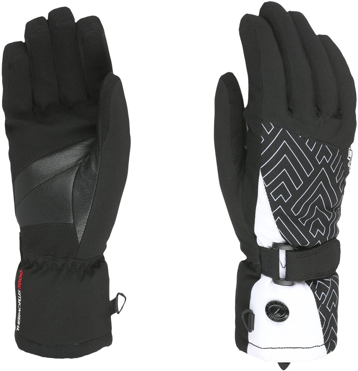Dames skihandschoenen Level Eclypse Gore-Tex Zwart
