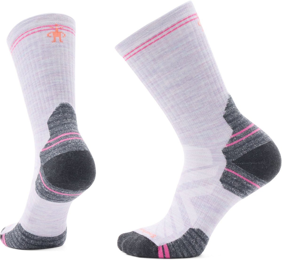 Dames sokken Smartwool Hike Targeted Cushion Crew Paars