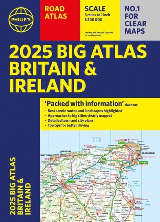 Philip's Road Atlases- 2025 Philip's Big Road Atlas of Brita ... - cover