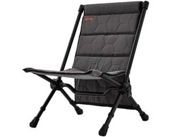 Wild Land® MTS-X Campingstoel - Extra Warme Zitting (Isolated) - Stevig Kampeerstoel tot 150 kg - Comfortable Zithoogte 40 cm - Meenemen in Luxe Opbergtas - Ideaal voor Kamperen, Vissen en Thuis